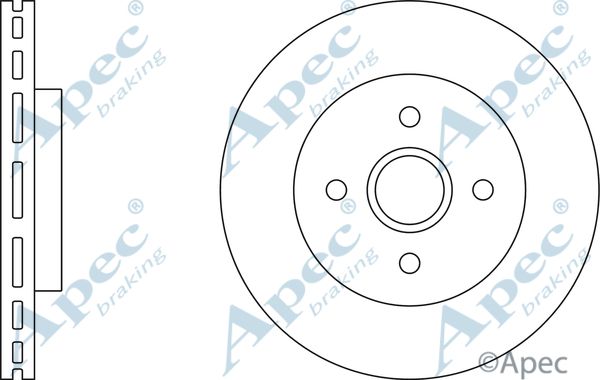 APEC BRAKING Тормозной диск DSK2979